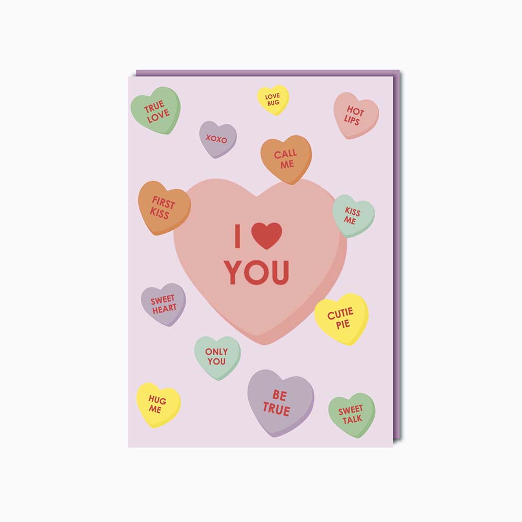 Retro Love Hearts