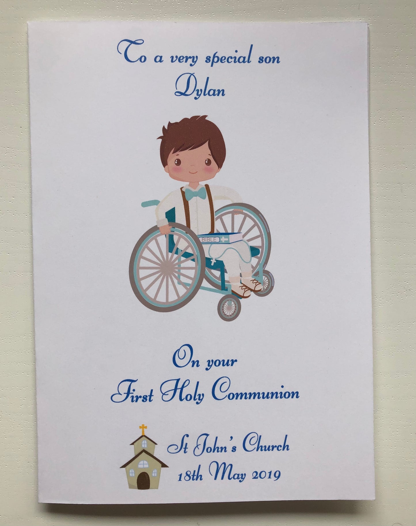 Boys Communion Card