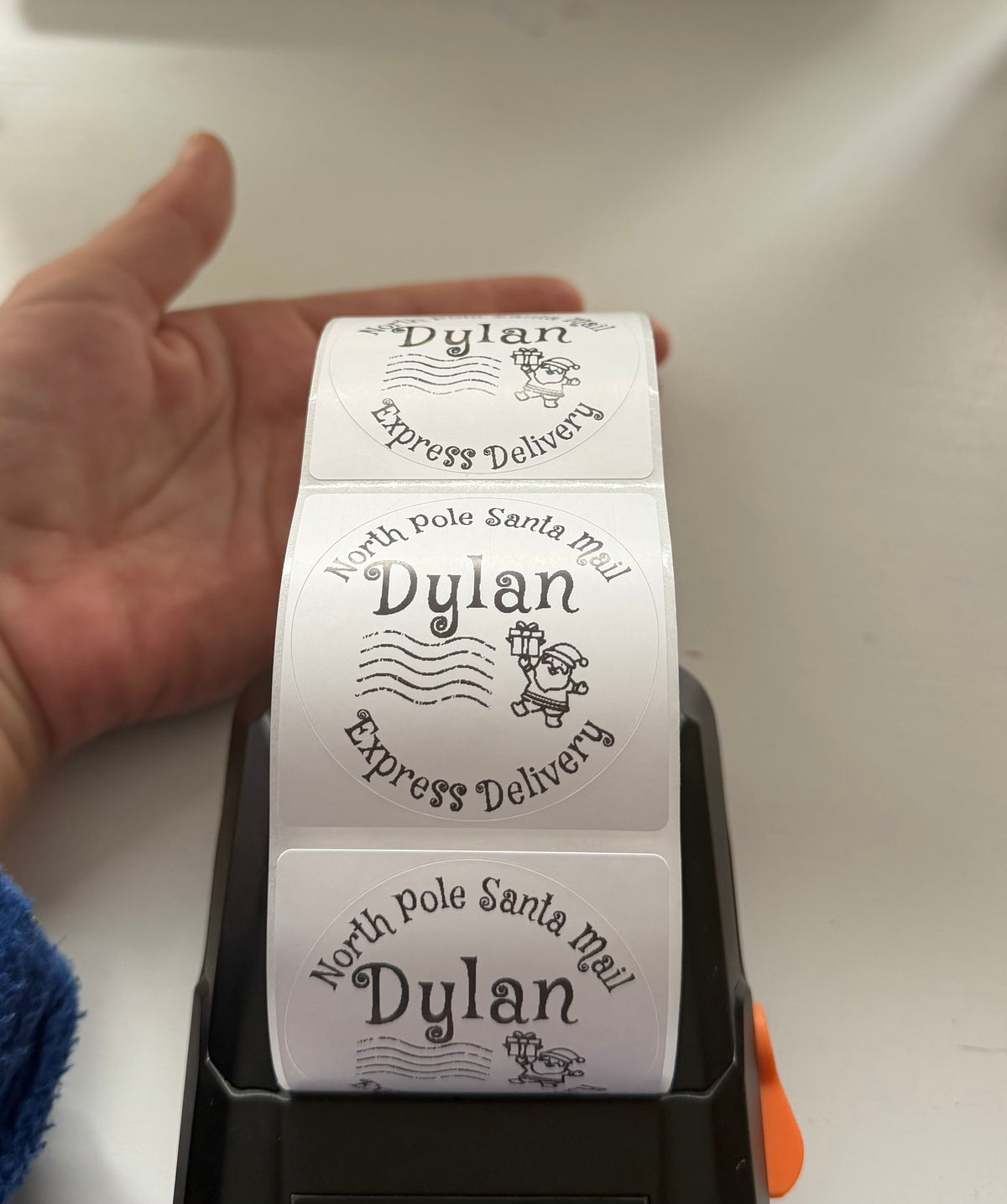 Personalised North Pole Express Delivery Stickers