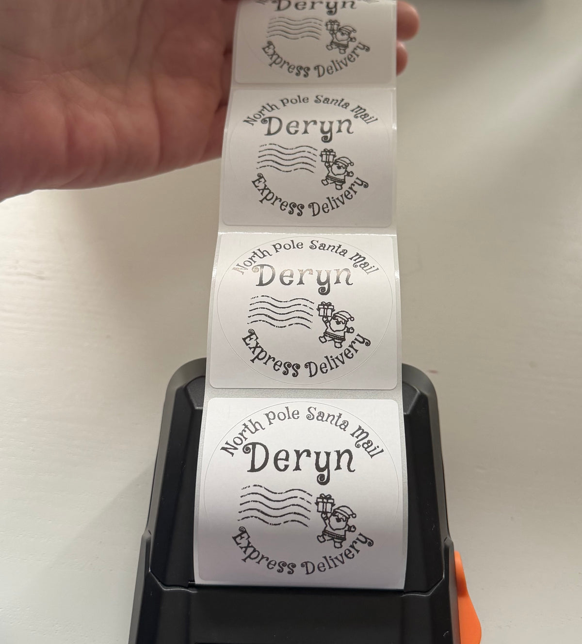 Personalised North Pole Express Delivery Stickers
